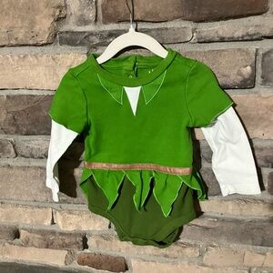 Disney Enchanting Green and White Peter Pan Onesie